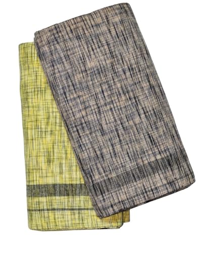 Image of Self Design Lungi & Dhoti for Men (Unstitched)| Lungi for Mens Cotton Blend | 2 Meter | Soft, Lightweight & Breathable Fabric | Ethnic Wear for Daily Use