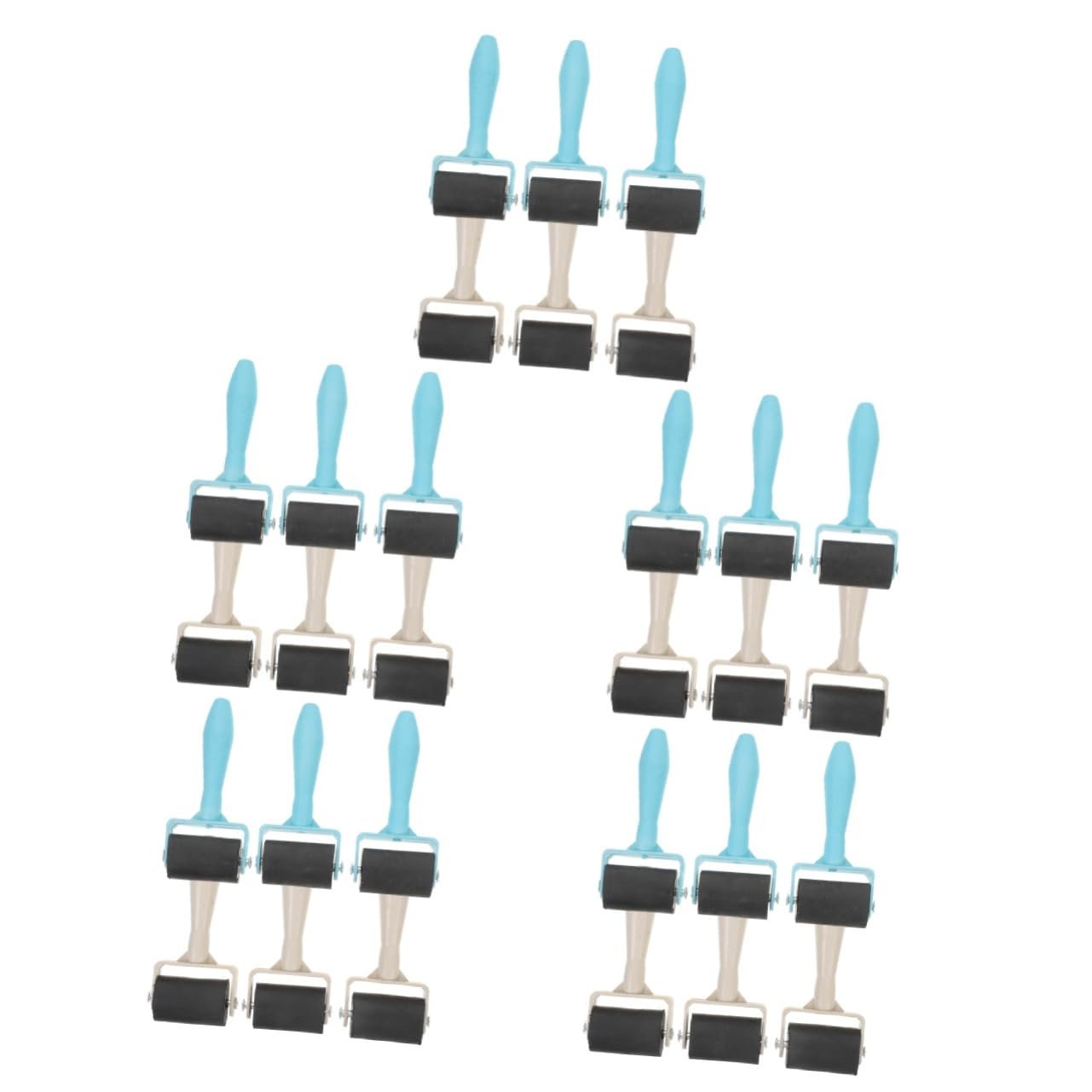 DOITOOL 5 Sätze Gestalten Briefmarken Handlicher Farbroller Stempeln Rollen Zum Basteln Handrollenwerkzeug Gummiwalze Für Druckgrafik Leimwalze Für Die Druckindustrie Plastik 6 Stück * 5