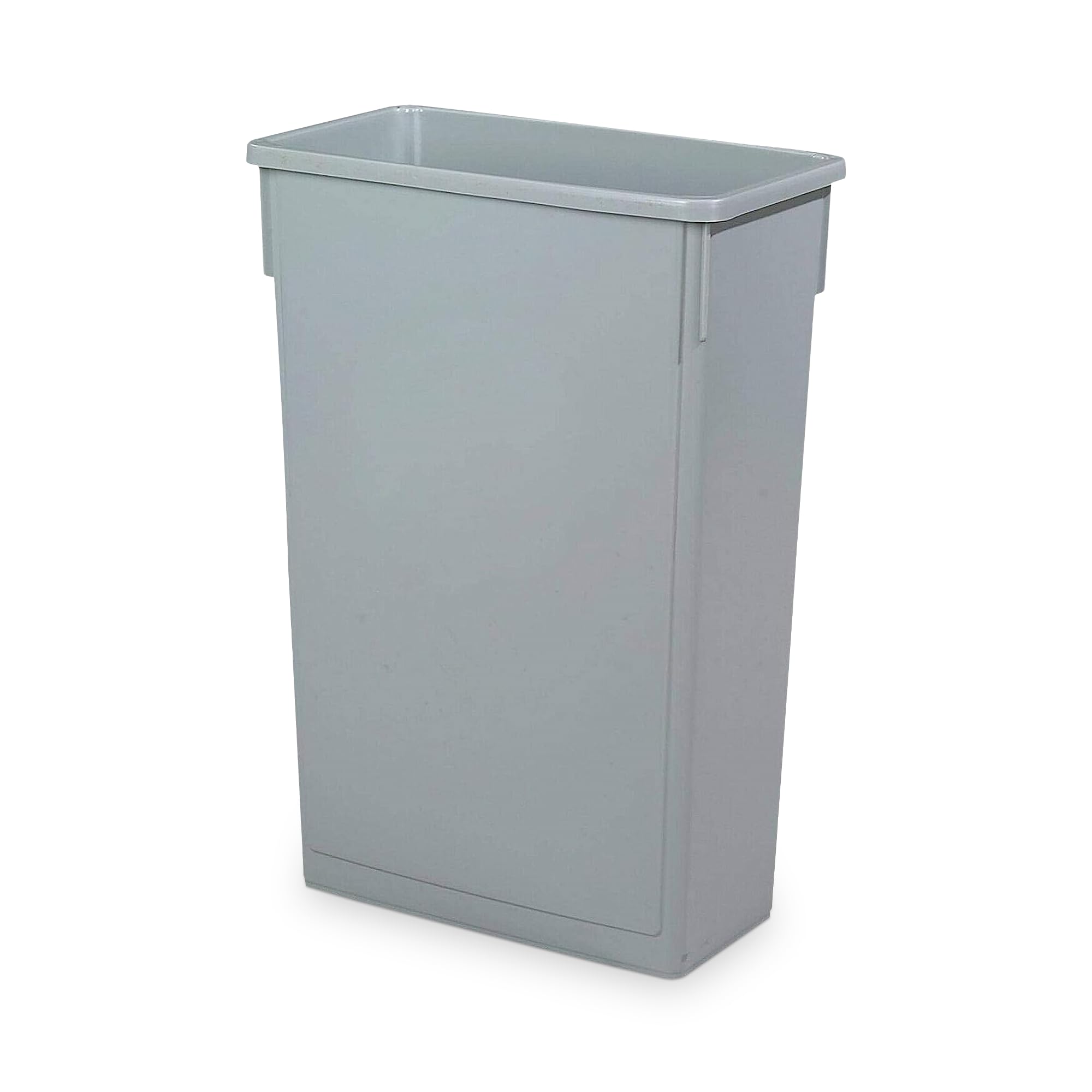 – 87L Slim Jim Bin – Grey Commercial Wall-Hugger Waste Container with Venting Channels & Bag Cinches – Ideal for Kitchens, Recycling, Offices & Tight Spaces
