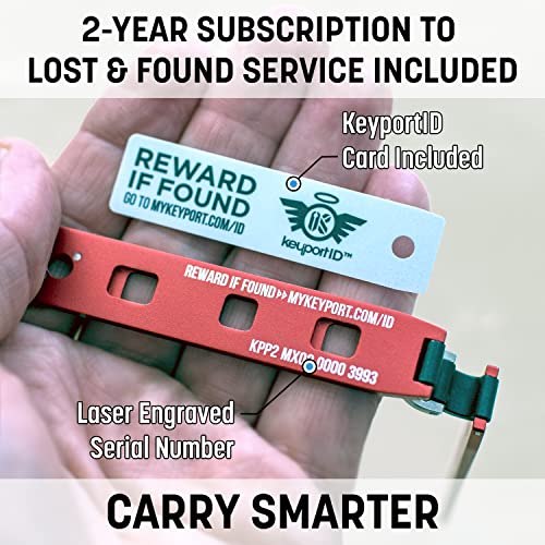 Image of Keyport Pivot 2.0 Modular Key Organizer - EDC Key Holder - Red