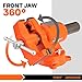 PONY Heavy Duty Bench Vise, 5-inch Jaw Width and Opening, 360-Degree Swivel Base With Anvil, Utility Combination Pipe Home Vise for Woodworking, One-Pair Vise Jaw Pad Included