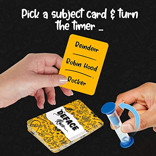 TOMY Games T73419 Deface Race, Family Card for 4 or More Players, Board Game For Adults And Kids Suitable From 8+ Years, Multicoloured - Image 3