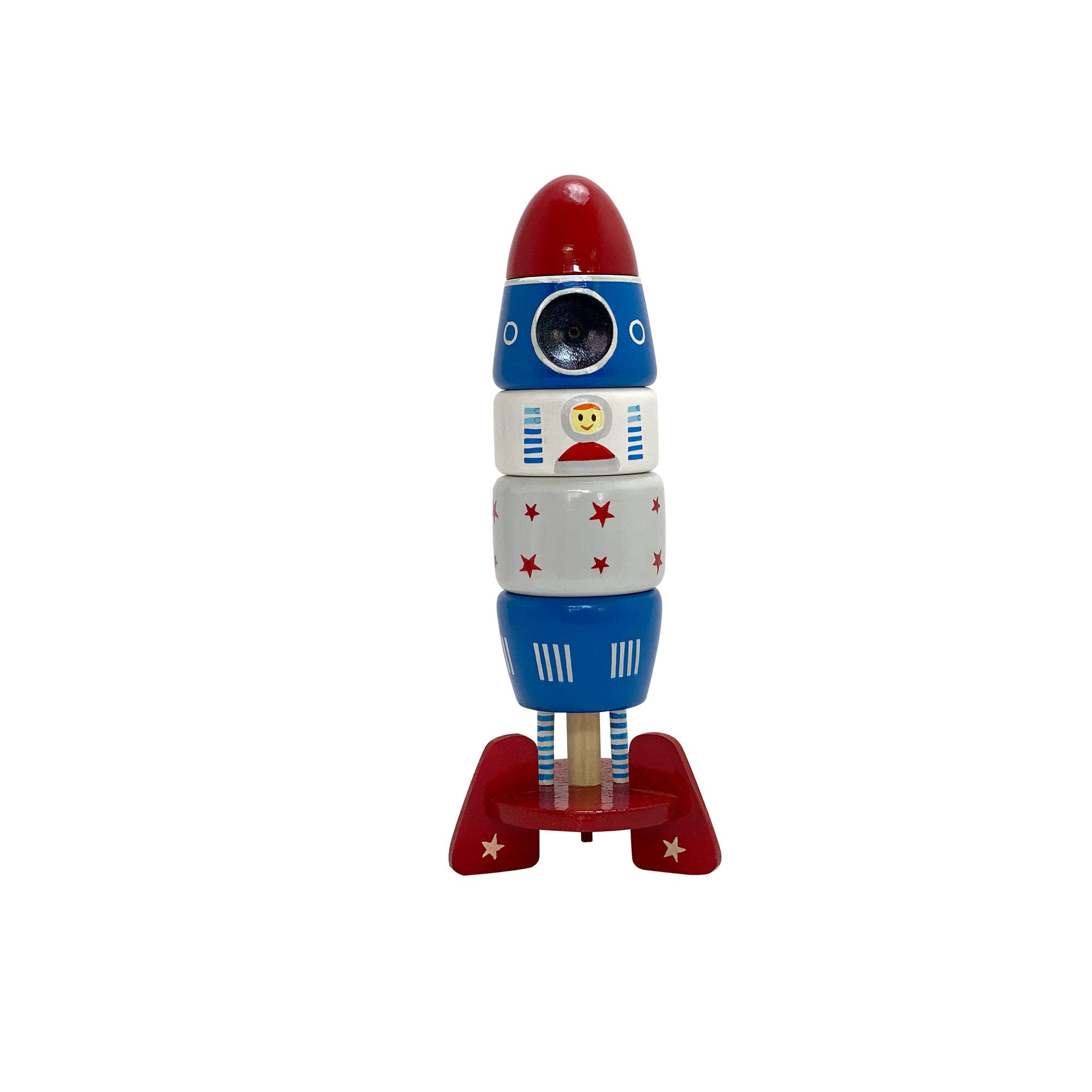 Glee Natural Toys - Astro Voyage Wooden Rocket Stacking Toy for Boy/Girl Kids (2+ Year) | Nursery Décor | Threading Stacker Puzzle Toy | Encourages Problem Solving Skills & Fine Motor Skills (B0BR5MBJ95) Amazon Price History, Amazon Price Tracker