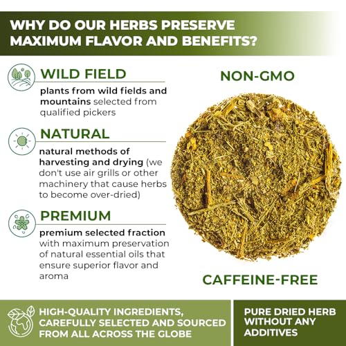 Image of 1.8 oz. Dried Mistletoe Herb Tea Goat'S (Viscum) - 50g Mistletoe Herb Herbal Tea Muerdago