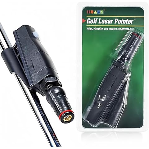 HUAEN Golf Putter Laser Sight Pointer Training Putting Training Aid Corrector Fix Your Putt in Seconds Cover