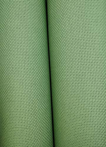 Image of 19 inch x 28 inch 14CT Counted Cotton Aida Cloth Cross Stitch Fabric (Forest Green md)
