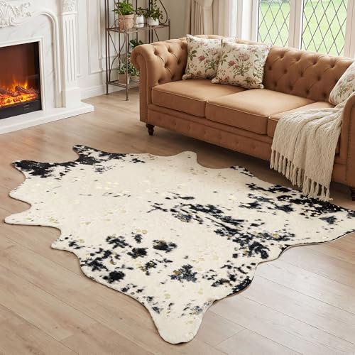 JONIYEAR Faux Cowhide Area Rug