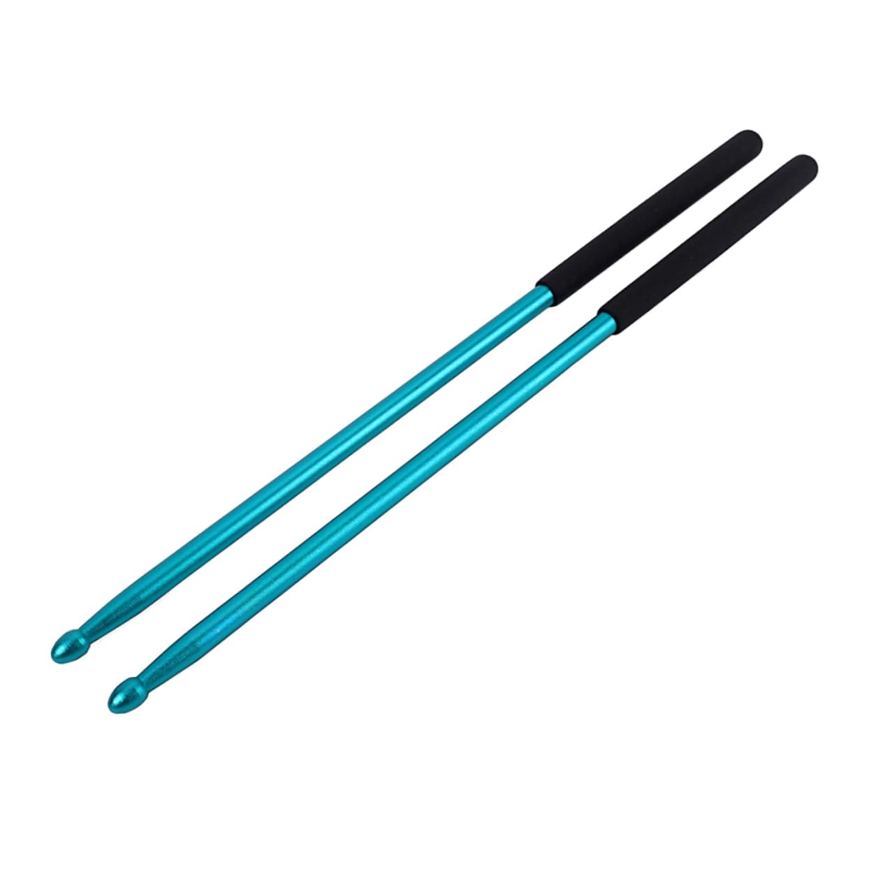 VICASKY 2 Pares baqueta de de aluminio silenciadores de baquetas palos de instrumentos de percusión baquetas de jazz baquetas tambor Práctica de pad de tambor baqueta antioxidante