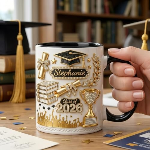 Taza personalizada de graduación E EntrySanddie 11 oz miniatura 2