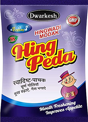 Image of Dwarkesh Ayurved Shree Shyam SS Hingwadi Modak Hing Peda & Dilkhush Anardana Churan Goli - Combo Pack of 2x500 g