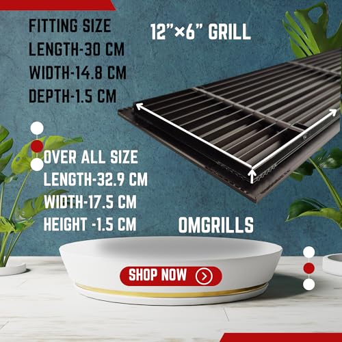 Image of Aluminium Powder Coated Grill, Grill for ac, hvac, ventilation grill, home grill, ac grill,Return Air Grill for Wall, Sidewall and Ceiling (BLACK, 12 inch*6 inch)