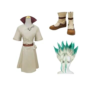 Amazon.co.jp: Dr.STONE 石神千空 コスプレ衣装+ウィッグ +靴