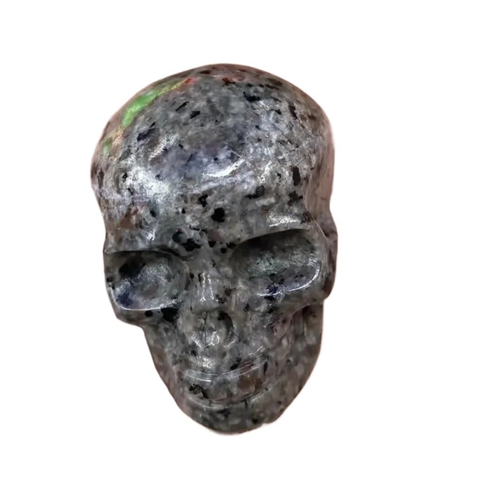 Huffa About 50Mm Natural Crystal Skull Carved Statue Decoration Craft Flint