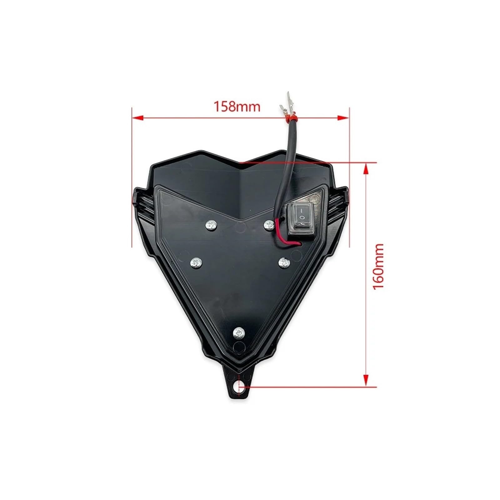 Ensemble De Phares Moto À LED Phare Avant Feux Course Avec Interrupteur Commande Pièce Universelle Phare Universel Moto