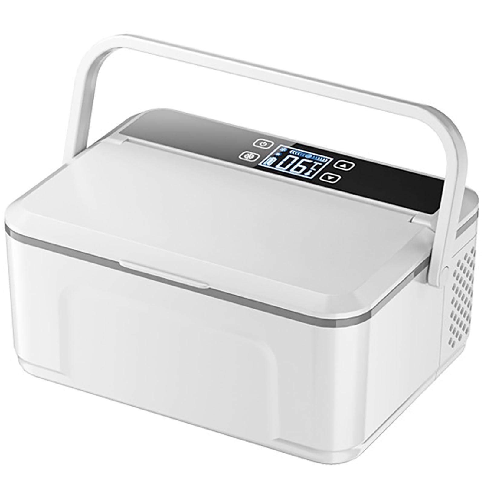 Refrigerador Nevera Medicamentos Portatil con Asa, Refrigerador para Automóvil con Caja de Insulina de Doble Capa de Alta Capacidad de 2~8 ℃ (Size : 13600mAh Battery x 1)