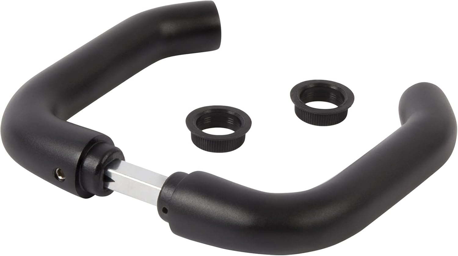 3006B-H Black Anodized Aluminium Handle Pair with 4-3/4 inch Long Spindle for use with Insert Locks