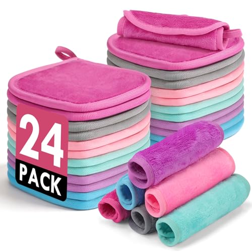 Reusable Makeup Remover Cloths 24 Pack...
