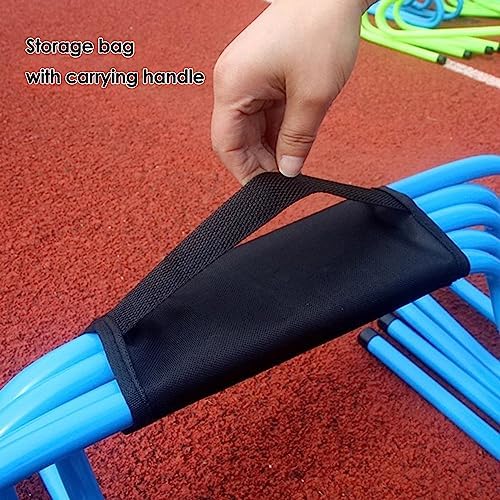 Adjustable Height Hurdles for Agility Training - Portable Speed Training Obstacles for School Sports & Fitness Practice, Ideal for Coaches & Athletes
