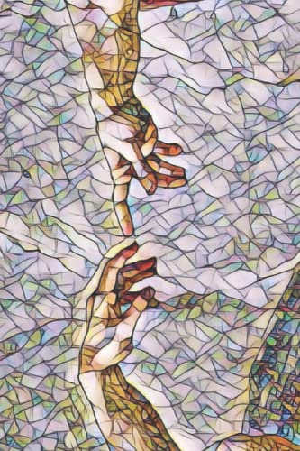 Michelangelo: The Creation of Adam: 6 x 9 Blank Lined Notebook Journal - Michelangelo Creation of Adam Hands Art Notebook - Great Gift - 120 Pages