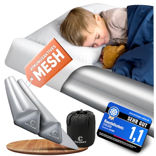CHILDOO Rausfallschutz Bett Reise für Kinder & Baby - aufblasbares...