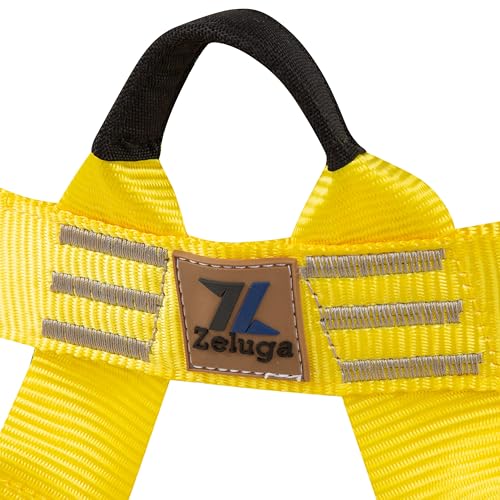 Image of Zeluga Half Body Climbing Harness with Thick Padding, Adjustable Safety Belt for Fall Protection