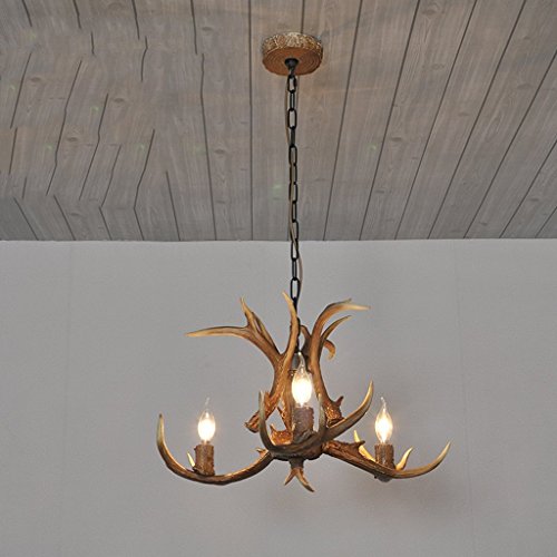 Lustre en bois de cerf haut de gamme pour une décoration européenne créative