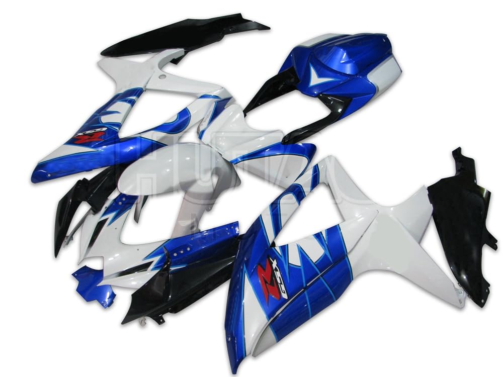 Amazon.co.jp: ホワイト ブルーーフェアリング、GSX-R750 GSX-R600 K8