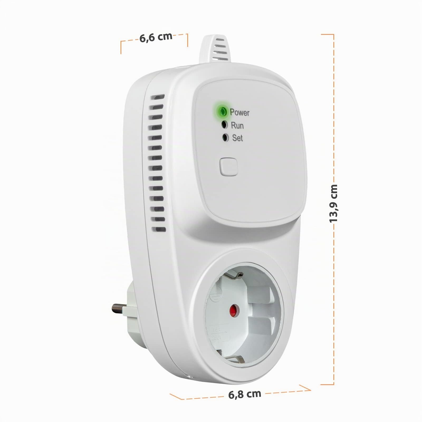 868MHz Funk-Thermostat/Raumregler Set, Sender mit Batteriebetrieb (2X AAA), Tuya Smart App für Smartphone & Tablet