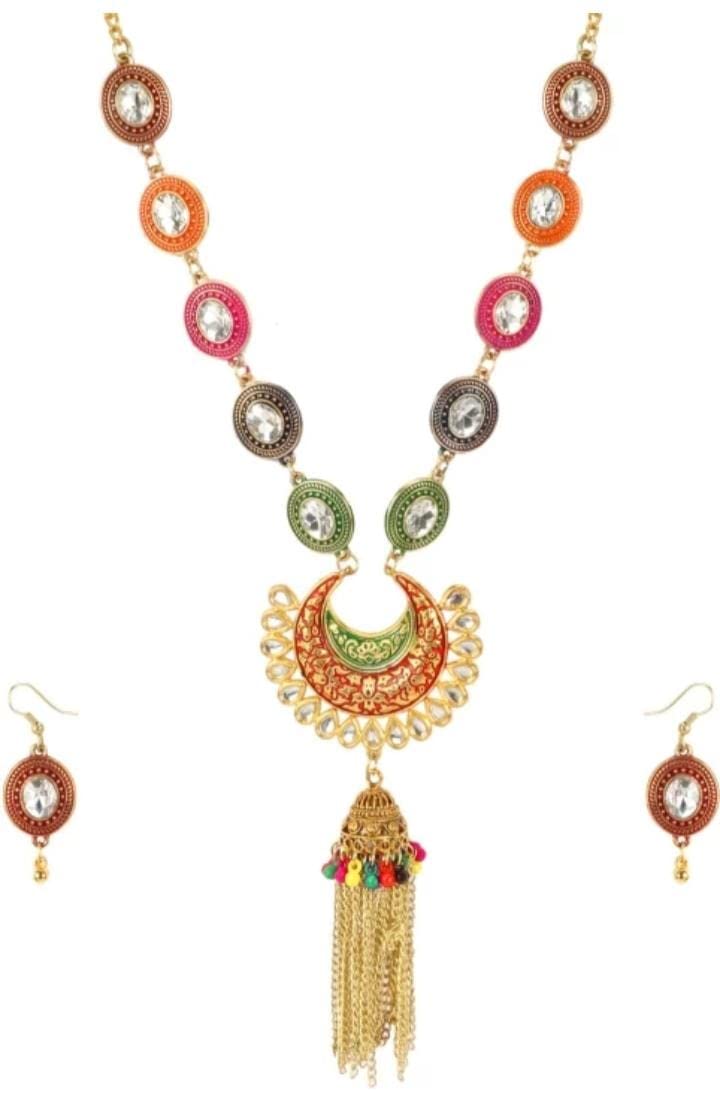 Modern Mood Womens Fashion Latest Stylish Multi Alloy Choker Fancy Necklace Latest Choker Design Traditional Stylish Fancy Pearl Necklace Jewellery Set For Women (B0BSNQ8L75) Amazon Price History, Amazon Price Tracker
