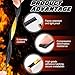 Innconee 2 Rolls Adhesive Backed Fire/Smoke Seal Flexible Silicone Weather Stripping Gasket Smoke Seal for Door Window Fireplace Commercial (0.5