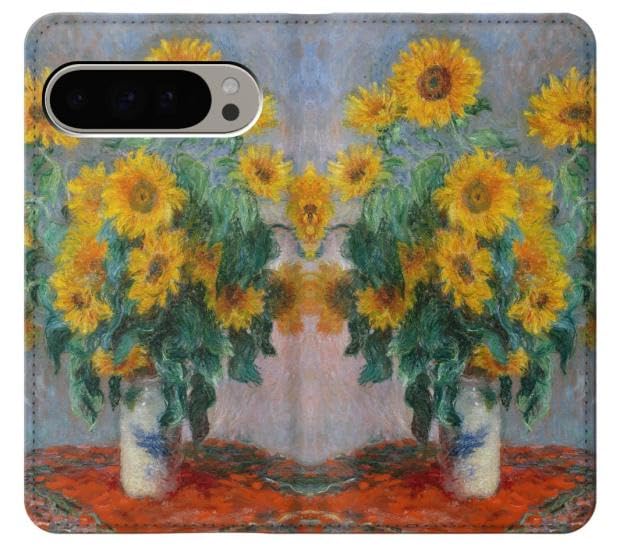 Étui Google Pixel 9 Pro XL Antichoc Housse Cuir Style Monet - 3