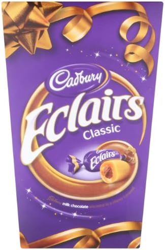 Cadbury Original Chocolate Éclairs Box Imported From UK England Best Of Caramel British Chocolate Rubber Encapsulates Soft Chocolate Center Melts In The Mouth