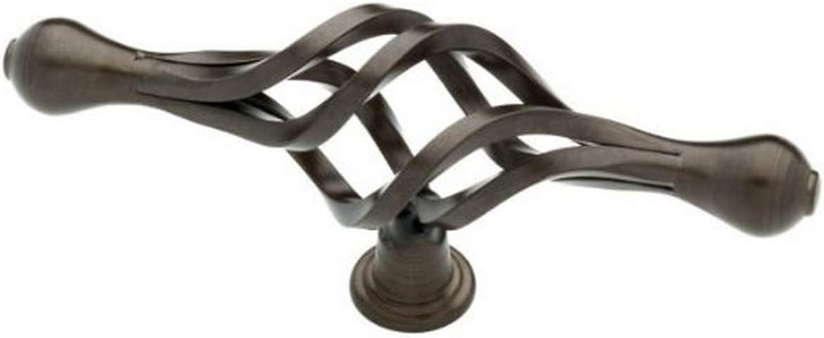 Liberty 65107RB Forged Iron 5-1/16 inch, Ball End Birdcage Cabinet Knob, Rubbed Bronze
