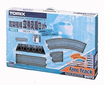 TOMIX 高架複線立体交差セット HC &レールセットD TOMIX レールセット 高架複線立体交差セット HCパターン 91074