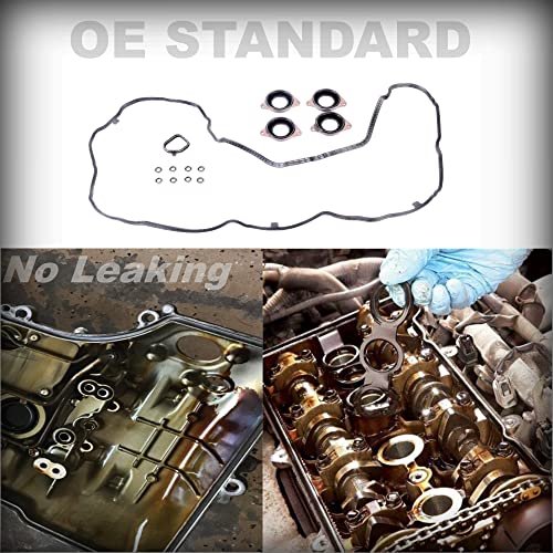 Easimor Engine Valve Cover Gasket Set Replacement For Honda Accord Cr-V Acura Ilx Tlx 2.4L For Engine K24W5 K24W1 K24V6 120305A2A01 #TOP6