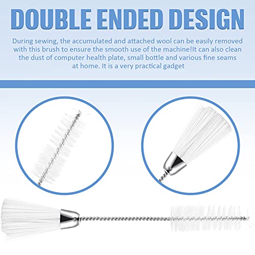 image for Chumia 6 Pieces Sewing Machine Cleaning Kit Includes Tweezers Double H