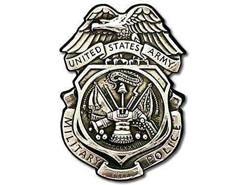 Imán Decorativo 3x4 pulgadas Plateado MP Ejército miniatura 1