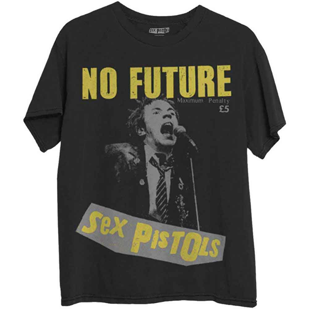 The Sex Pistols T Shirt No Future Band Logo Official Mens Black L
