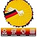 Germany String Flag Pennant Banner, Small Mini German Flags Bunting Banner, German Unity Day National Country Decoration for School, Party, Sports Events, Patriotic Festival, 33 Feet 30 Flags