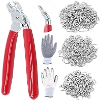 1/2" Galvanized Hog Rings - 475 Count Bag For Cages, Traps, Sausage Casings, Upholstery - View #12