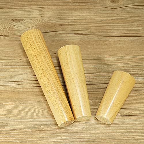 Patas de madera para muebles de 10 cm, juego de patas de repuesto cónicas para sofá y cama 6