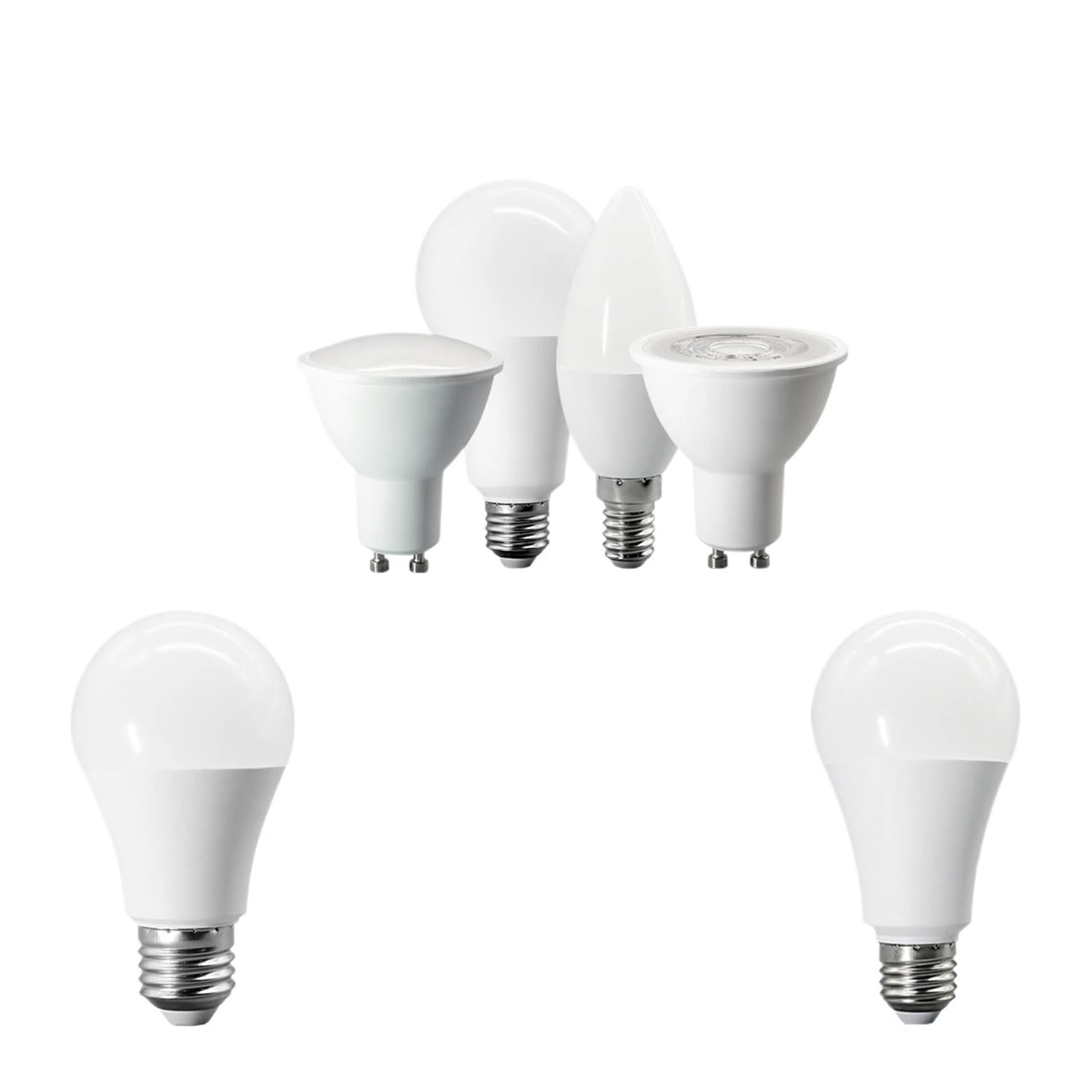 eufeifeiegds 10 lampadine LED dimmerabili E27 E14 GU10 220 V, W, 15, 20, equivalenti a 60, 3000 K, 4000, 6000, con attacco a baionetta(NaturalLight4000K,A80 20W_YES_AC220-240V)