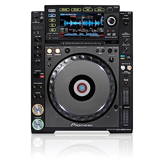 Pioneer Digital DJ Turntable, Black, 10.50X19.9X15.90 (CDJ-2000-NXS)