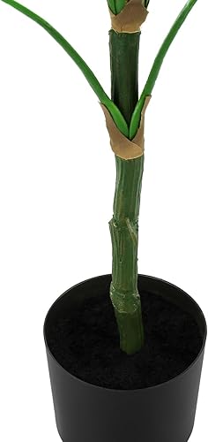 Miniatura 7 de Monarch Specialties I 9519 Planta artificial, 54 pulgadas de alto, árbol de Dieffenbachia, interior, falso, falso, suelo, vegetación, maceta, tacto