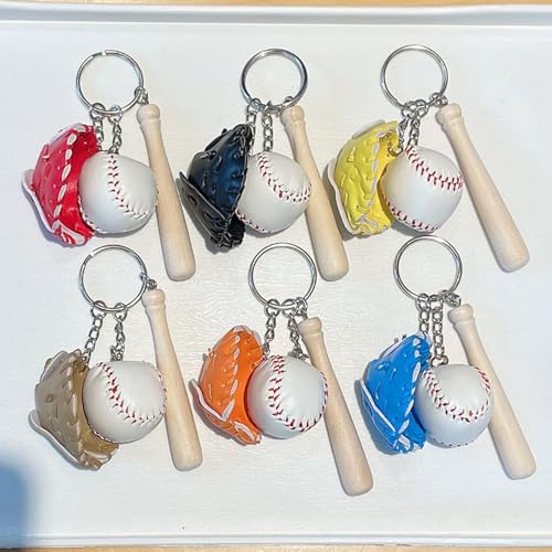 Image of COSTOYFUN Mini Cute Soccer Keychain Bowling Tennis Baseball Keychain for Men Women Boys Girls Gift