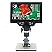 FENOKD Microscope Kit G1200 Microscope Electronic 12MP 7 Inch LCD Display 1-1200X Continuous Amplification Magnifier Tools Microscope Slides,USB Model,11200X