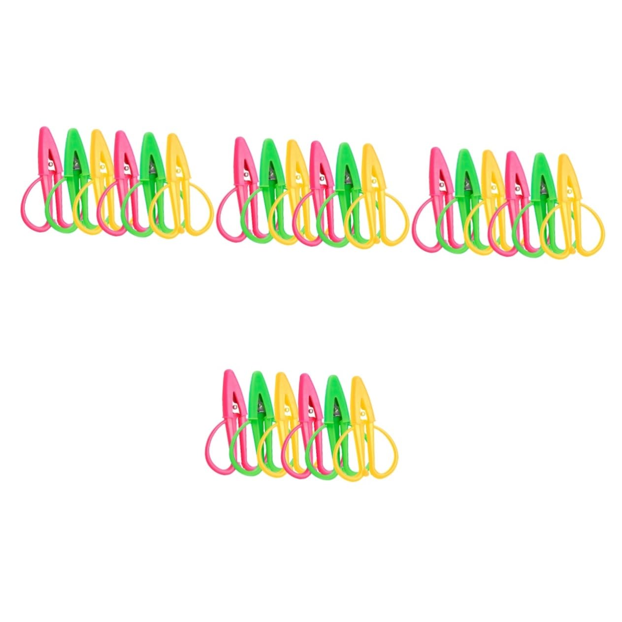 VILLCASE 24pièces Mini Ciseaux De Couture Multi-fonctions Avec Couvercle Ciseaux De Pour Arts Et Activités Scolaires