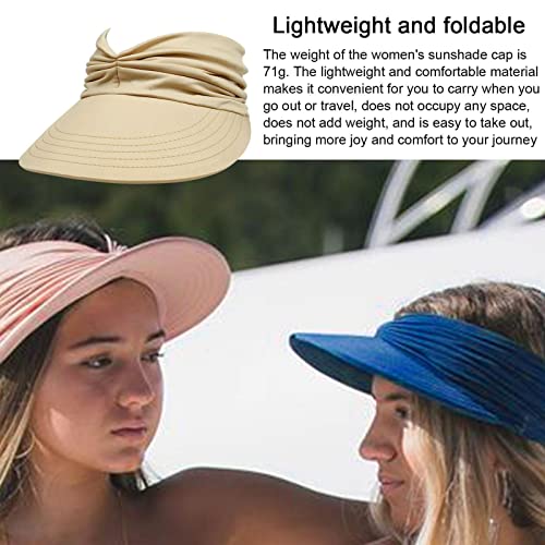 aba larga – guarda-sol feminino verão para ciclismo, boné viagem ao ar livre para tênis, golfe, corr