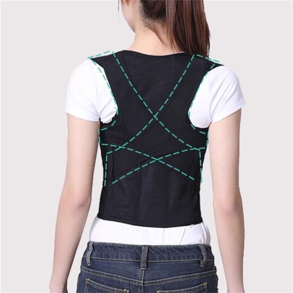 JSEIAJB Spinal sitting position correction straight correction device waist protection correction hunchback belt adult(3X-Large)