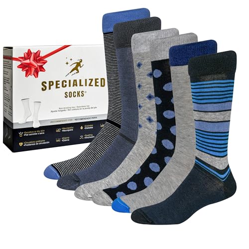 GENERICO Pack 12 Calcetín Grueso Hombre Algodón Diabéticos Sin Costura